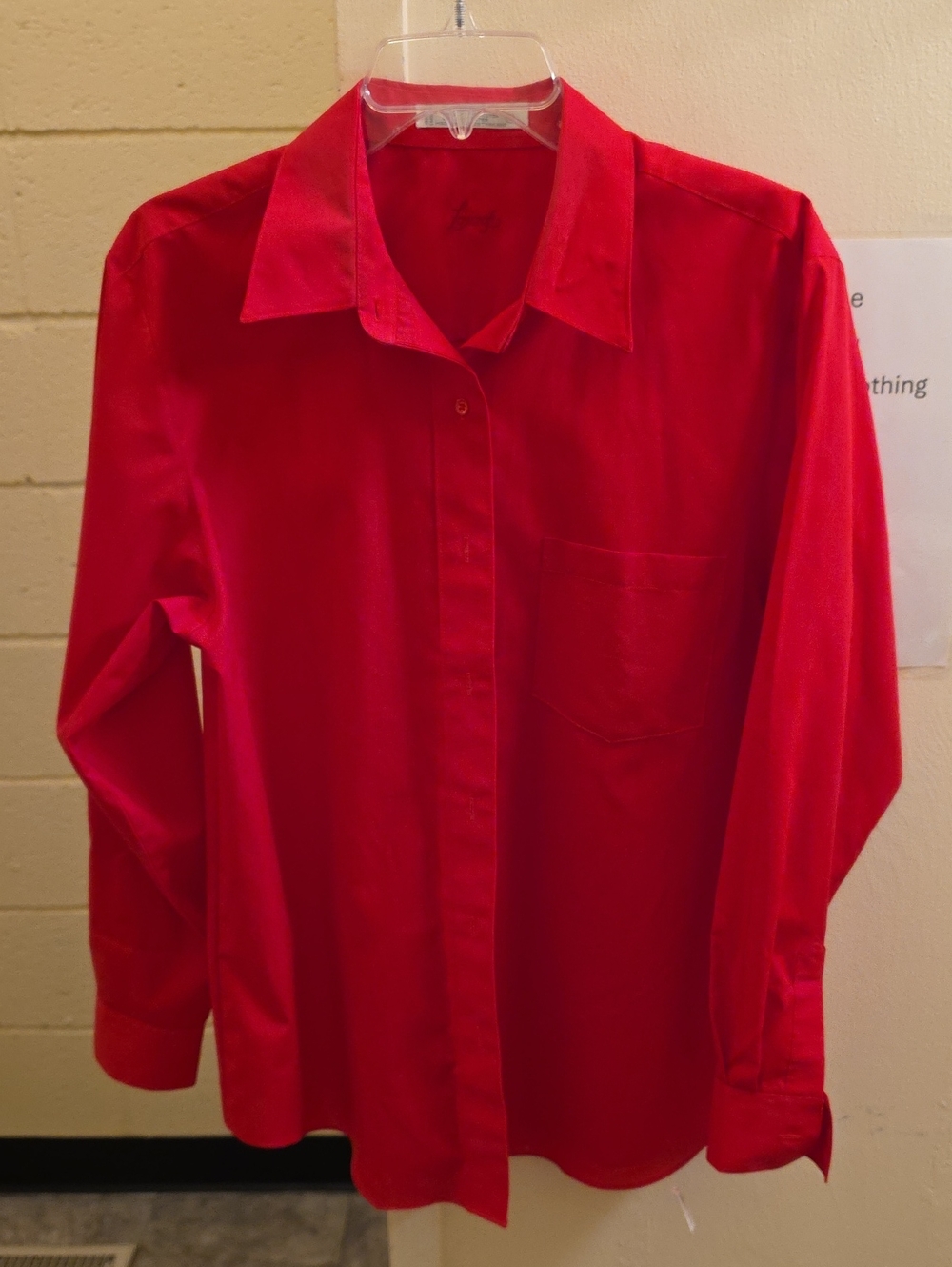 Foxcroft Women's Red Button-Down Shirt